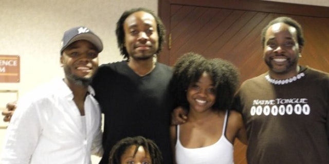 Okera Ras (far right) and son Duro Akil (second from the left) with family members.