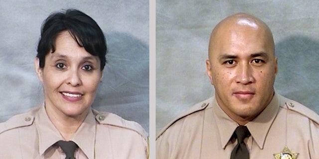 There are undated photos provided by the Fresno County Sheriff's Office shows corrections officers Juanita Davila and Toamalama Scanlan. (Fresno County Sheriff's Office via AP)