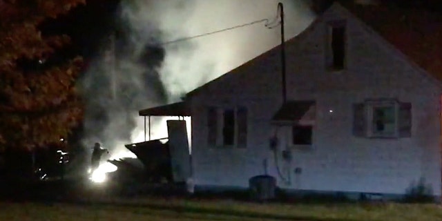 The garage accidentally went up in flames in the wee hours of Thursday morning.