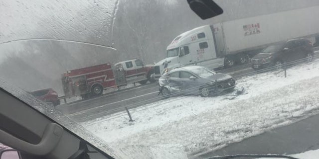 A snow squall caused a pileup involving 81 vehicles on Interstate 71 in Ohio.