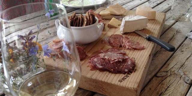 Covert Farms serves locally sourced dishes with views of the valley.