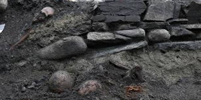 The excavation site in Trondheim, Norway (NIKU).