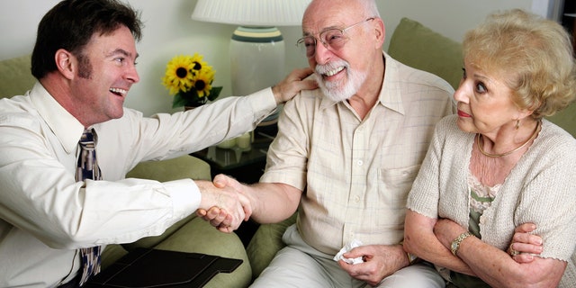 Elderly couple signed agreement
