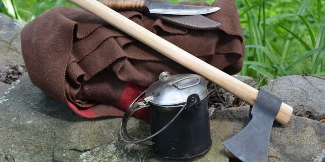 Gear such as this helped frontiersmen survive in the harsh wilderness.