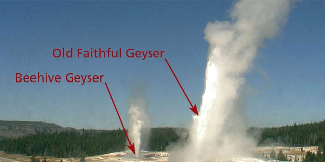 Yellowstone's iconic geyser caught erupting on the Old Faithful Webcam