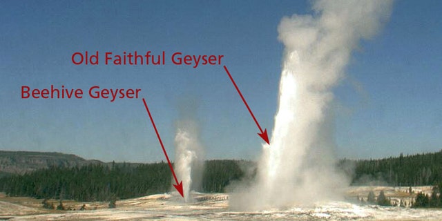Yellowstone's iconic geyser caught erupting on the Old Faithful Webcam