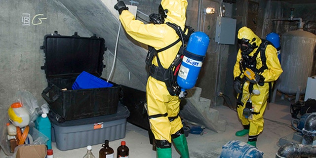 Last year, the Ohio National Guard conducted a training drill in which a fictitious school custodian, angry about gun control, unleashed chemical weapons. (Ohio National Guard)