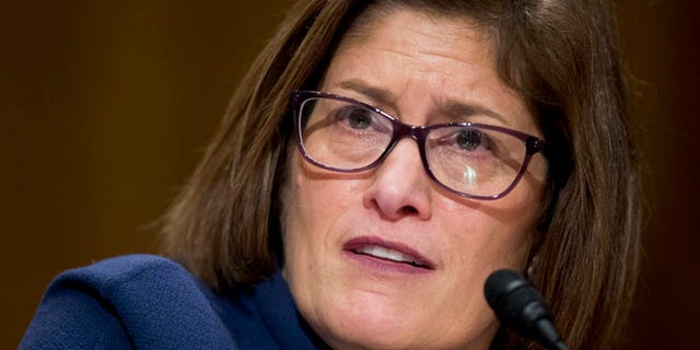 Feb. 4, 2016: Beth Cobert, President Barack Obama's nominee to head the Office of Personnel Management (OPM), testifies on Capitol Hill in Washington.