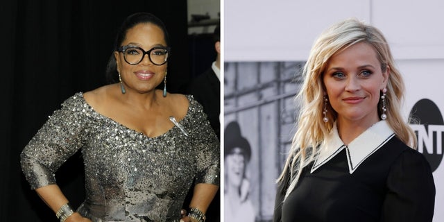 Oprah Winfrey said Reese Witherspoon showed signs of PTSD following the mention of disgraced producer Harvey Weinstein.