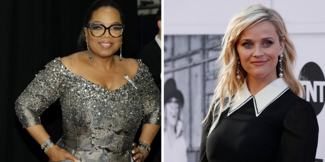 Oprah Winfrey said Reese Witherspoon showed signs of PTSD following the mention of disgraced producer Harvey Weinstein.