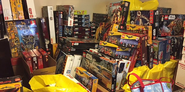 Police photo shows Lego sets in Azar's home.