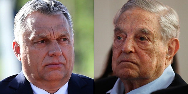 Hungarian Prime Minister Viktor Orban, left, and billionaire donor George Soros have been locked in a battle over immigration policy in the eastern European country.