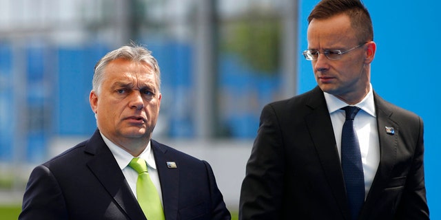 Hungarian Prime Minister Viktor Orban's, left, government is stopping universities from offering gender studies courses.