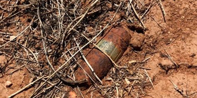 A World War II-era live ammunition round was found near the U.S.-Mexico border fence in Arizona.