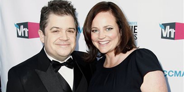 Patton Oswalt and his wife Michelle Eileen McNamara in Los Angeles in 2012. (AP Photo/Matt Sayles)