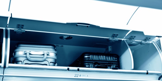 overhead luggage storage