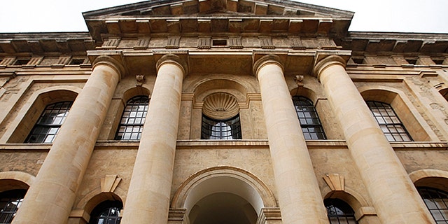 Clarendon House at Oxford University in Oxford, central England in February.