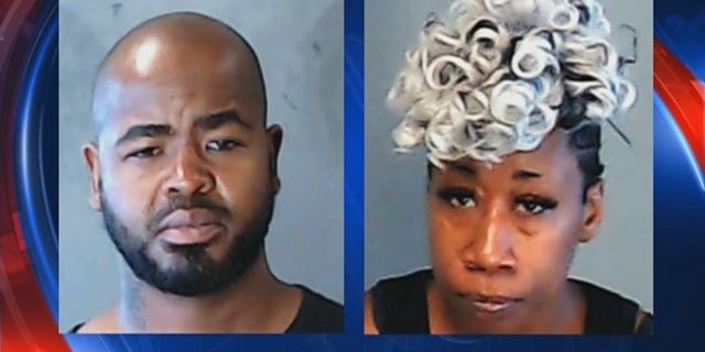 Thomas Charles Young, 42, left, and Tamara Raychell McGowan, 38, right, are in custody after being accused of holding two children captive, Georgia police say.