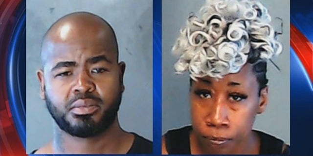 Thomas Charles Young, 42, left, and Tamara Raychell McGowan, 38, right, are in custody after being accused of holding two children captive, Georgia police say.