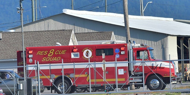 A small explosion Thursday in a vehicle shop at the Army depot injured at least four workers, three of them seriously, officials said.