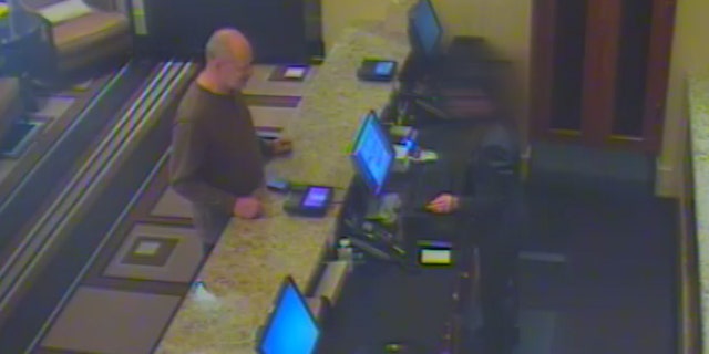 Las Vegas shooter Stephen Paddock checking into the Mandalay Bay Resort and Casino.