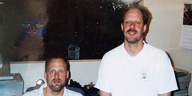 This undated photo shows Las Vegas gunman Stephen Paddock, right, and his brother Eric Paddock.