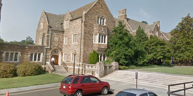 Students interrupted an alumni event on April 14 at Duke University's Page Auditorium.