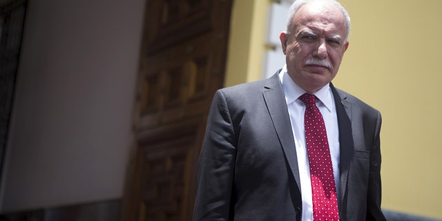Palestinian Foreign Minister Riad al-Malki in 2015.