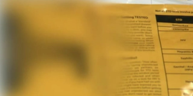 Shown here is a controversial pamphlet on STDs from the California health department.