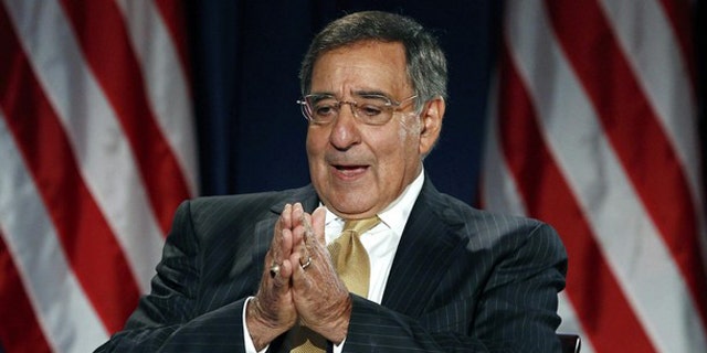Secretary of Defense Leon Panetta takes part in a televised conversation at the National Defense University in Washington Aug. 16.