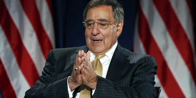 Secretary of Defense Leon Panetta takes part in a televised conversation at the National Defense University in Washington Aug. 16.