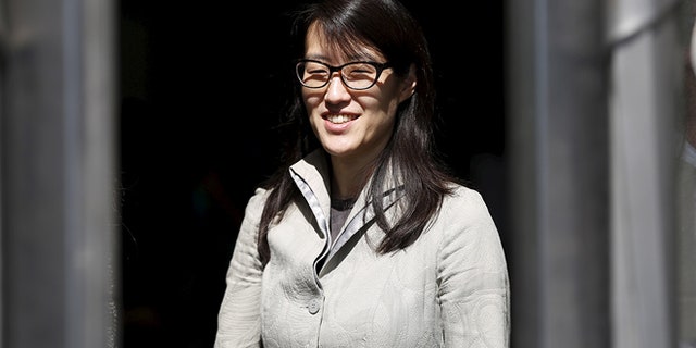 Ellen Pao leaves San Francisco Superior Court Civic Center Courthouse during a lunch break in San Francisco, California March 25, 2015.