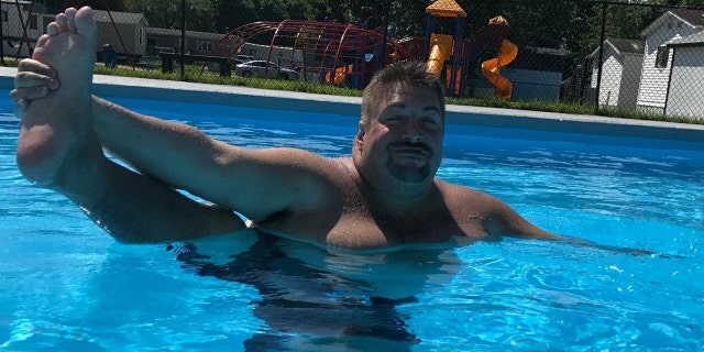 Goodall says he also began swimming with a friend — a practice that helps take the pressure off his joints.