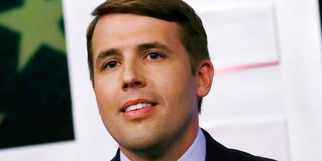 Chris Pappas, Tuesday's winner in the Democratic NH primary, participating in a debate of Democratic hopefuls in New Hampshire's 1st Congressional District.