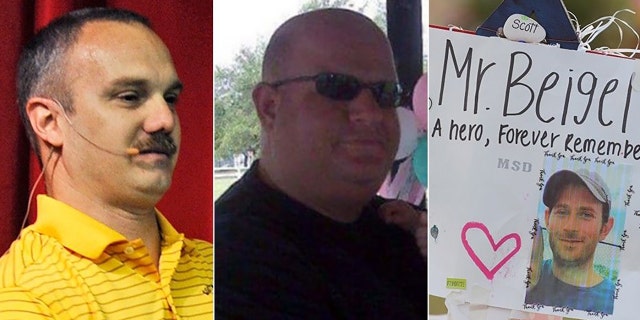 Former Marjory Stoneman Douglas High School athletic director Chris Hixon, football coach Aaron Feis and cross-country coach Scott Beigel will be honored by ESPN with the coach of the year award.