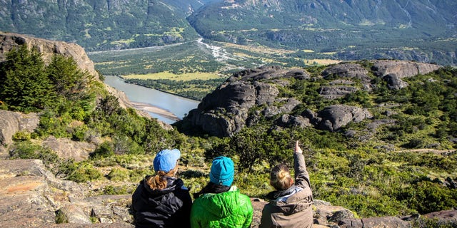 Must reference courtesy of Alex Chang - Cornell Leadership Expedition in caption. NOLS Pro Leadership trip in Patagonia rocky