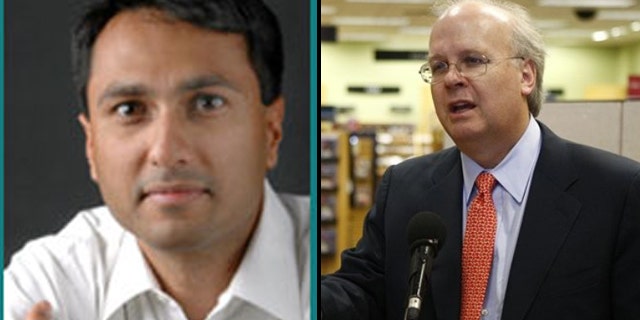 Loyola University Chicago has refused to host Karl Rove (r) but is welcoming Obama appointee Eboo Patel (l). (IFYC/AP)