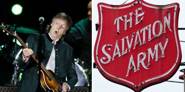 The Australian Salvation Army has come under fire for donated Paul McCartney tickets.