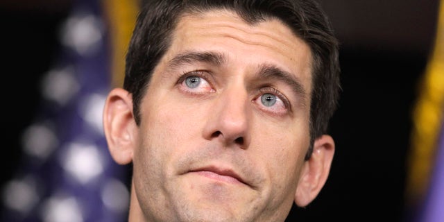 House Budget Committee Chairman Paul Ryan, R-Wis., touts his 2012 federal budget during a news conference on Capitol Hill in Washington, Tuesday, April 5, 2011. (AP)