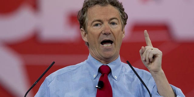 Feb. 27, 2015: Sen. Rand Paul, R-Ky. speaks during the Conservative Political Action Conference (CPAC) in National Harbor, Md. (AP)