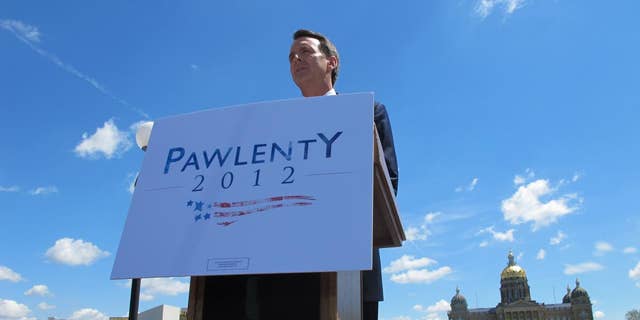 Former Gov. Tim Pawlenty announces he's running for president in Des Moines, IA Monday, May 23, 2011 (Fox News Photo)