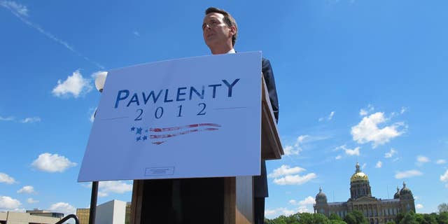 Former Gov. Tim Pawlenty announces he's running for president in Des Moines, IA Monday, May 23, 2011 (Fox News Photo)