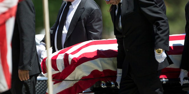 Richard 'Old Man' Harrison of 'Pawn Stars' was laid to rest on Sunday.