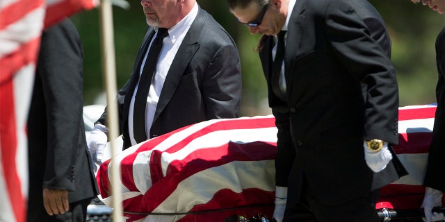 Richard 'Old Man' Harrison of 'Pawn Stars' was laid to rest on Sunday.