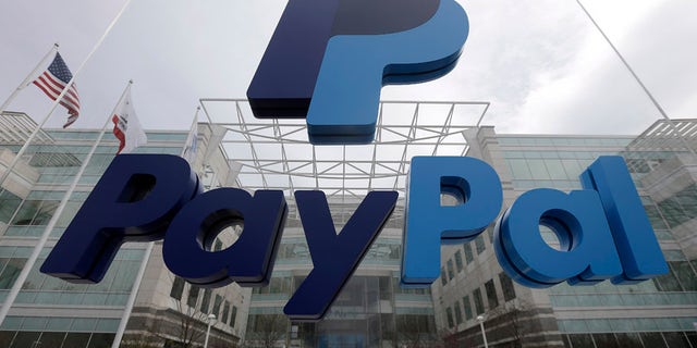 March 10, 2015: Signage outside PayPal's headquarters in San Jose, Calif.