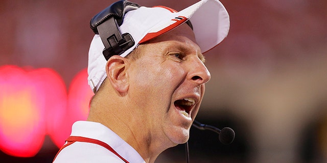 Sept. 7, 2013: Nebraska head coach Bo Pelini yells instructions in the second half of an NCAA college football game against Southern Mississippi in Lincoln, Neb. Nebraska Chancellor Harvey Perlman and athletic director Shawn Eichorst say they believe football coach Bo Pelini is sincere in his apology for a profane rant against fans two years ago and the university is ready to put the matter to rest. (AP/Nati Harnik, File)