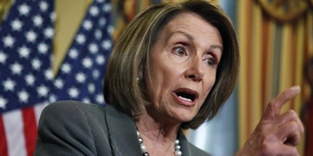 House Speaker Nancy Pelosi of Calif. gestures during a news conference on Capitol Hill in Washington, Thursday, March 4, 2010. (AP)