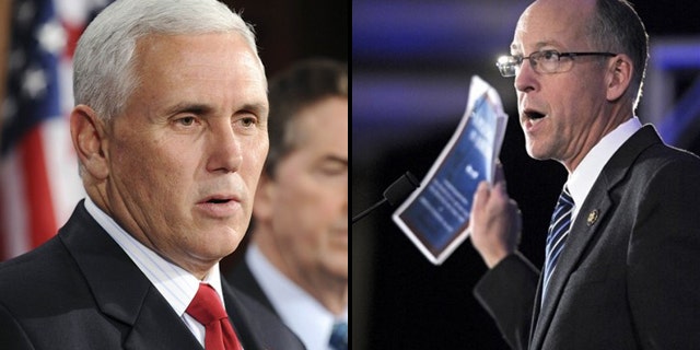 Reps. Mike Pence of Indiana and Greg Walden of Oregon unveiled this week the Broadcaster Freedom Act, which would ban the FCC from forcing broadcasters to give free airtime to opposing sides on controversial issues. (Reuters/AP)