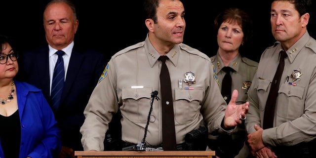 Maricopa County Sheriff Paul Penzone announces that he's shutting down a complex of jail tents Tuesday, April 4, 2017, in Phoenix.