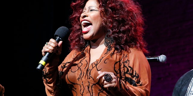 FILE - In this Oct. 24, 2014, file photo, Chaka Khan performs at the 13th annual "A Great Night in Harlem" gala concert in New York. Chaka Khan and her sister have both entered a drug rehabilitation program to battle their addiction to prescription drugs. In a statement released, Sunday, July 10, 2016, Khan said she has been battling with an addiction to he same medication that led to Princeâs death last April. (Photo by Mark Von Holden/Invision/AP, File)